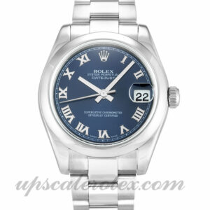Damas Rolex Datejust Lady 178240 31 MM Caja Movimiento automático Esfera azul