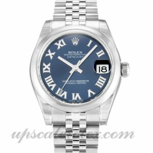 Damas Rolex Datejust Lady 178240 Caja de 30 mm Movimiento automático Esfera azul