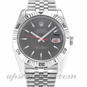 Rolex Turn-O-Graph para hombre 116264 Caja de 36 mm Movimiento automático Acero inoxidable de grado 316 y oro blanco