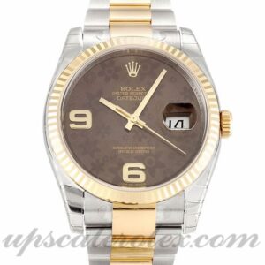 Hombre Rolex Datejust 116233 Caja de 36 mm Movimiento automático Dial floral