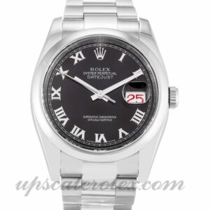 Hombre Rolex Datejust 116200 Caja de 36 mm Movimiento automático Esfera negra