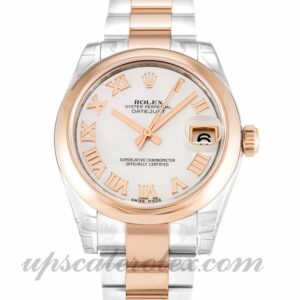 Unisex Rolex Mid-Size Datejust 178241 Caja de 31 MM Movimiento automático Nácar - Esfera blanca