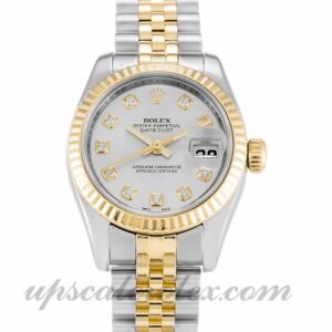 Damas Rolex Datejust Lady 179173 26 MM Caja Acero inoxidable de grado 316 y movimiento automático en oro amarillo