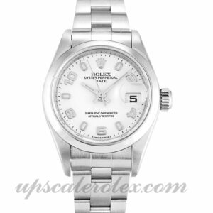 Damas Rolex Datejust Lady 79160 Caja de 26 mm Movimiento automático Esfera blanca