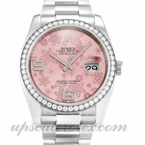 Damas Rolex Datejust 116244 Caja de 36 mm Movimiento automático Esfera floral