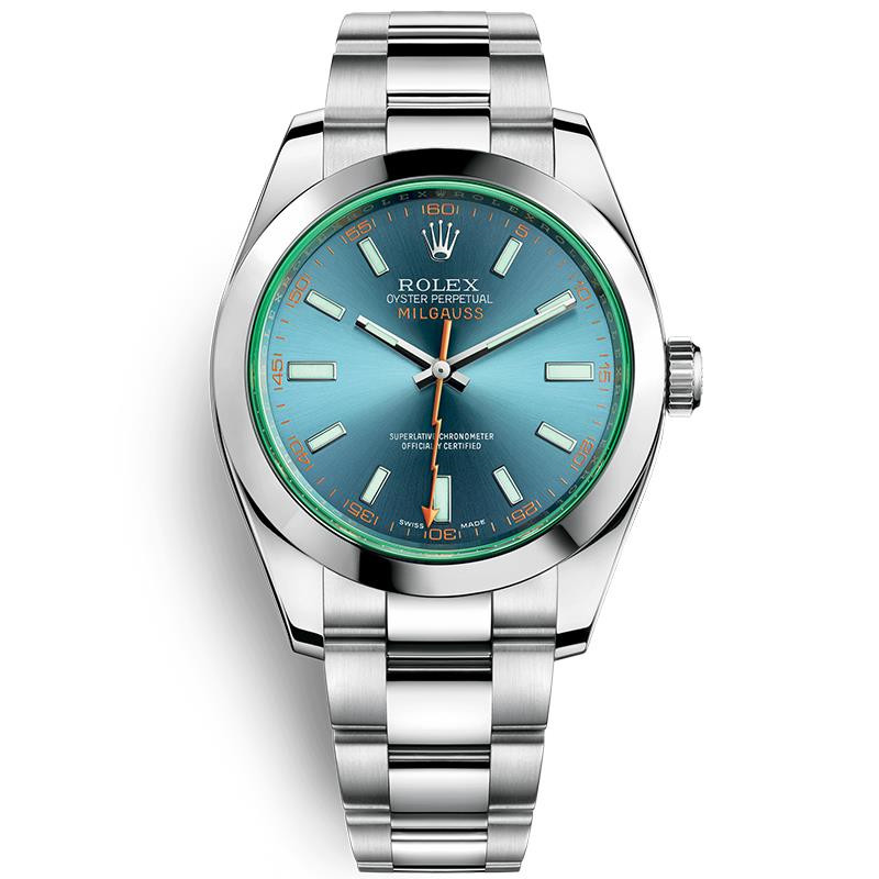 Construir sobre Casa de la carretera Por nombre Reloj Rolex Milgauss 116400 azul cielo para hombre de 40 mm - Replicas De  Relojes | Comprar Mejores Replica Rolex Watches