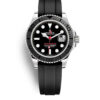 Rolex Yacht-Master 116655 Reloj de 40 mm con placa negra y letra roja para hombre