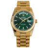 Reloj Rolex Day-Date 118238 verde para hombre de 36 mm