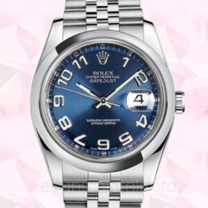 Rolex Datejust de los hombres 116200BLCAJ 36mm Esfera concéntrica azul