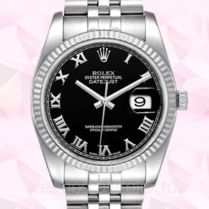 Rolex Datejust de los hombres 116234BKRJ Pulsera 36mm Automático
