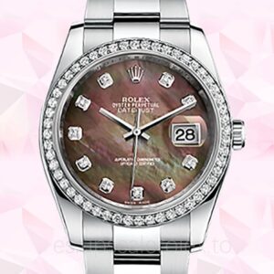 Rolex Datejust 116244BKMDO de los hombres 36mm Automático Madre perla