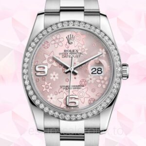 Rolex Datejust 116244PFAO de los hombres Tono plateado 36mm