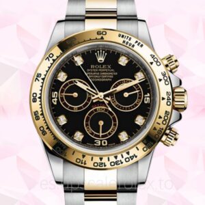 Rolex Daytona de los hombres 116503BKDO Tono plateado Esfera negra