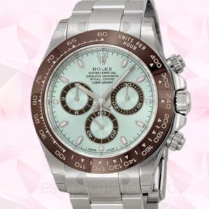 Rolex Daytona de los hombres 116506IBLSO Pulsera Tono plateado