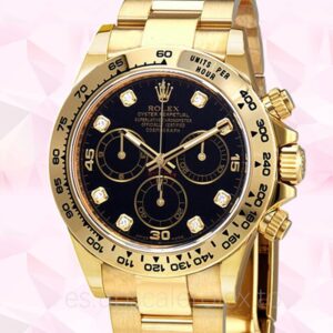 Rolex Daytona 116508BKDO de los hombres 40mm Tono de oro amarillo Automático