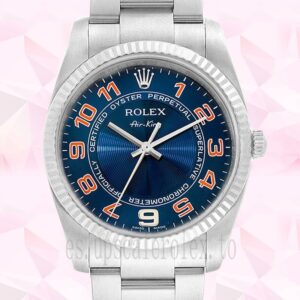 Rolex Air-king De Los Hombres 36mm 114234BLAO Esfera Azul