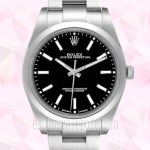 Rolex Oyster Perpetual Unisexo 41mm m114300-0002 Tono Plateado Reloj