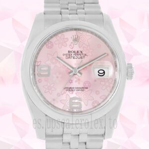 Rolex Datejust De Los Hombres 36mm 116200PFAJ Tono Plateado