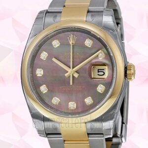 Rolex Datejust 116203BKMDO De Los Hombres 36mm Reloj