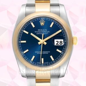 Rolex Datejust 116203SDO De Los Hombres 36mm Tono Plateado Automático