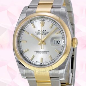 Rolex Datejust 116203SSO De Los Hombres 36mm Automático Tono Plateado