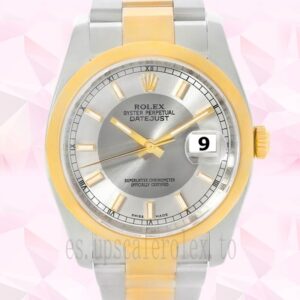 Rolex Datejust 116203STSO 36mm De Los Hombres Tono Plateado