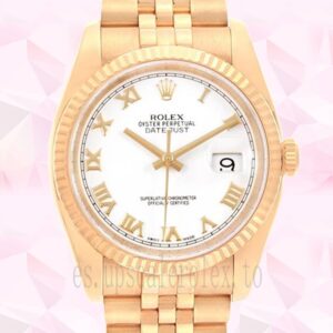 Rolex Datejust 36mm 116238 De Los Hombres Tono Dorado