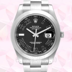 Rolex Datejust 116300BKRO 41mm De Los Hombres Esfera Negra Reloj