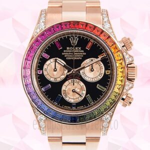 Rolex Daytona 40mm De Los Hombres 116595RBOW Automático Esfera Negra