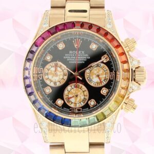 Rolex Daytona De Los Hombres 116598RBOW 40mm Tono Dorado Pulsera De Ostras