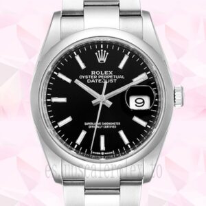 Rolex Datejust 36mm m126200-0004 De Los Hombres Esfera Negra Reloj