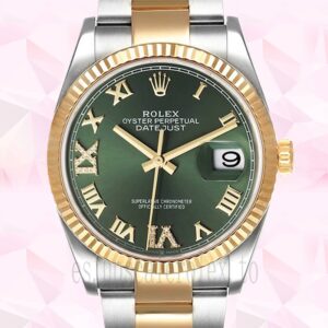 Rolex Datejust 36mm m126233-0026 De Los Hombres Tono Plateado