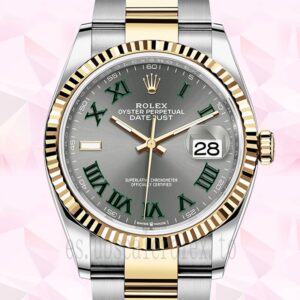 Rolex Datejust De Los Hombres 36mm m126233-0036 Esfera De Wimbledon