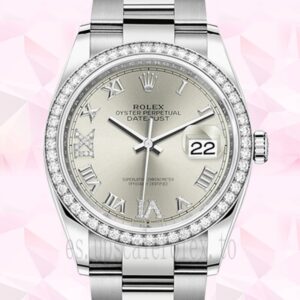 Rolex Datejust Señoras m126234-0030 36mm Esfera Plateada
