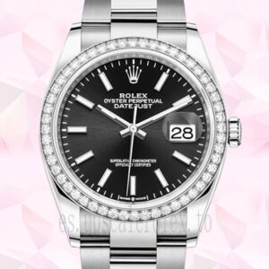 Rolex Datejust Señoras 36mm m126284rbr-0008 Tono Plateado