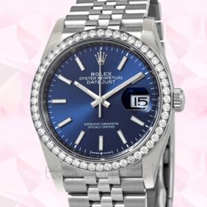 Rolex Datejust 36mm m126284rbr-0009 Señoras Tono Plateado