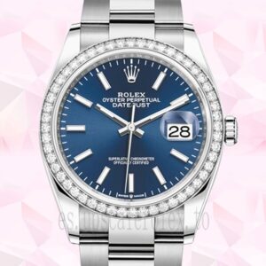 Rolex Datejust Señoras 36mm m126284rbr-0010 Tono Plateado Automático