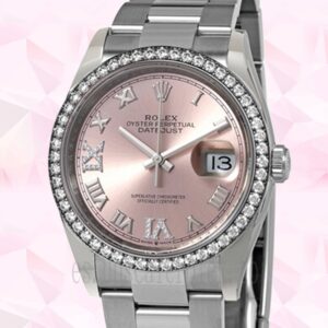 Rolex Datejust m126284rbr-0024 Señoras 36mm Esfera Rosa Reloj