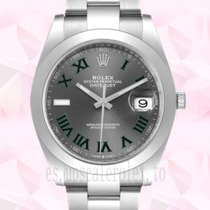 Rolex Datejust 41mm De Los Hombres m126300-0013 Tono Plateado