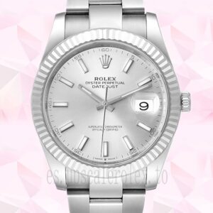 Rolex Datejust De Los Hombres 126334SSO 41mm Esfera Plateada