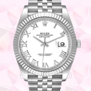 Rolex Datejust 126334WRJ 41mm De Los Hombres Esfera Blanca Reloj