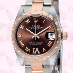 Rolex Datejust Señoras 31mm 178341-72161 Esfera De Chocolate Reloj
