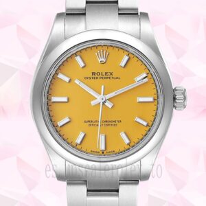Rolex Oyster Perpetual m277200-0005 Señoras 31mm Esfera Amarilla