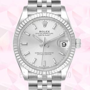 Rolex Datejust 31mm Unisexo m278274-0011 Automático Esfera Plateada