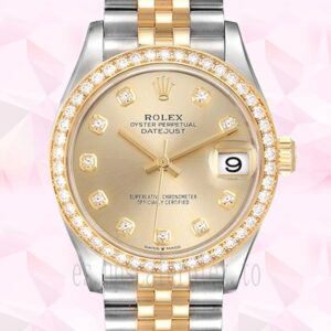 Rolex Datejust 31mm m278383rbr-0026 Señoras Tono Plateado