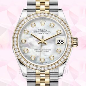 Rolex Datejust 31mm m278383rbr-0028 Señoras Tono Plateado