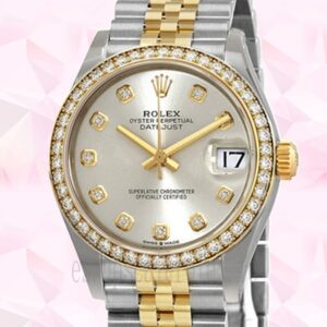 Rolex Datejust Señoras 31mm m278383rbr-0020 Pulsera Jubileo Tono Plateado