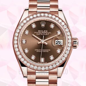 Rolex Datejust Señoras 279135rbr-0017 28mm Esfera Marrón Presidente Pulsera/Pulsera Jubileo