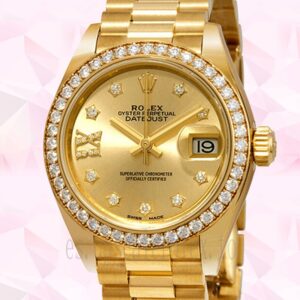 Rolex Datejust 28mm m279138rbr-0006 Señoras Esfera De Diamantes Champán