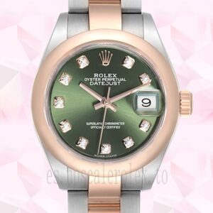 Rolex Datejust 279161 Señoras 28mm Tono Plateado